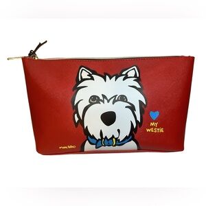 Marc Tetro Love My Westie Travel Cosmetic Bag New
